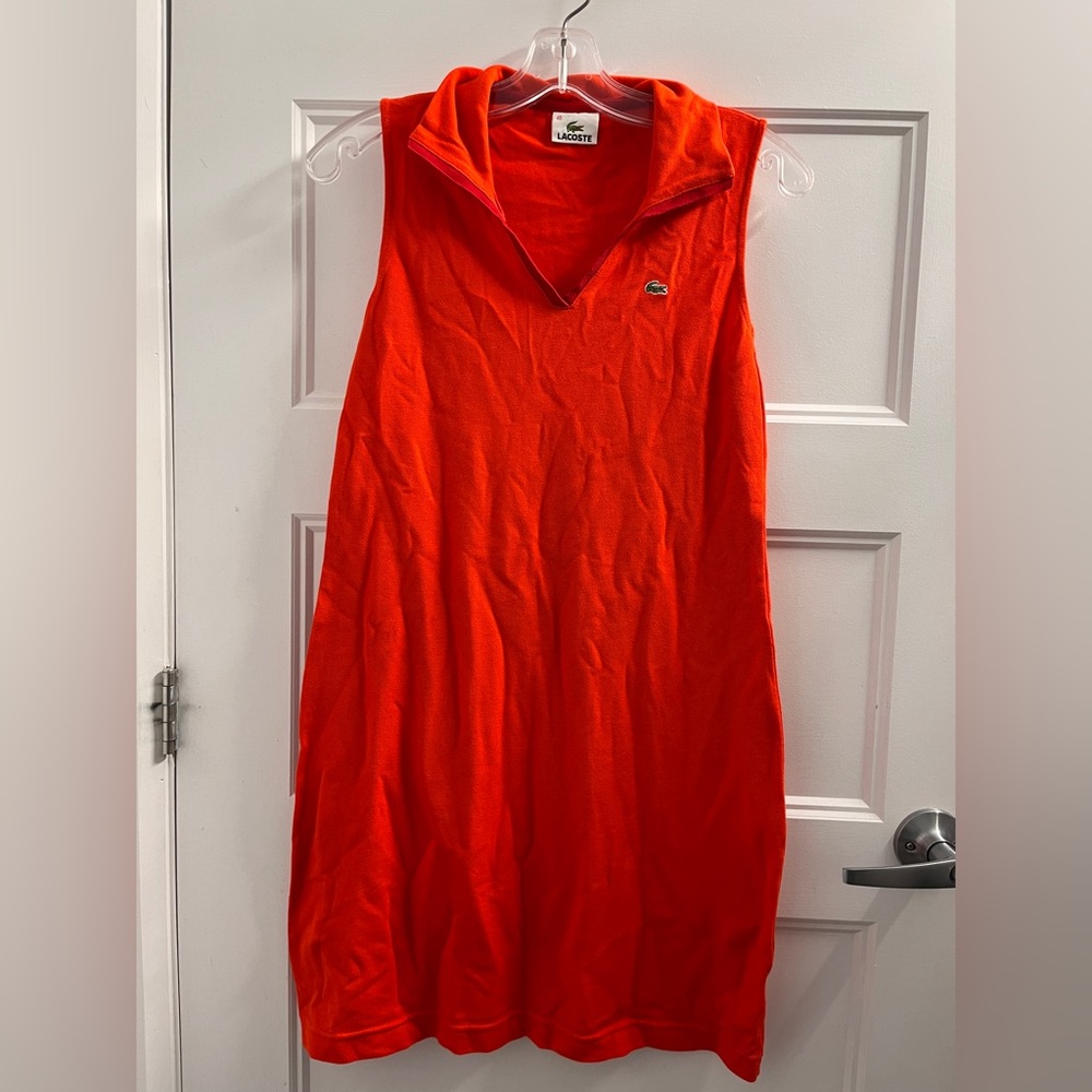 Lacoste golf dress orange-red